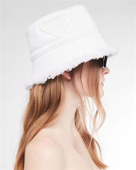 prada drill hat|White Drill Hat .